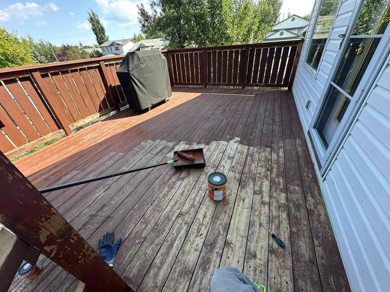 Before Deck Repair & Staining