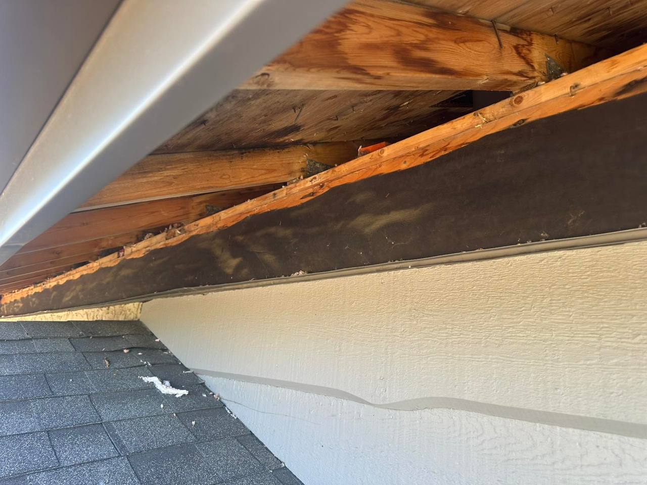 Before Soffit & Attic Ventilation Repair