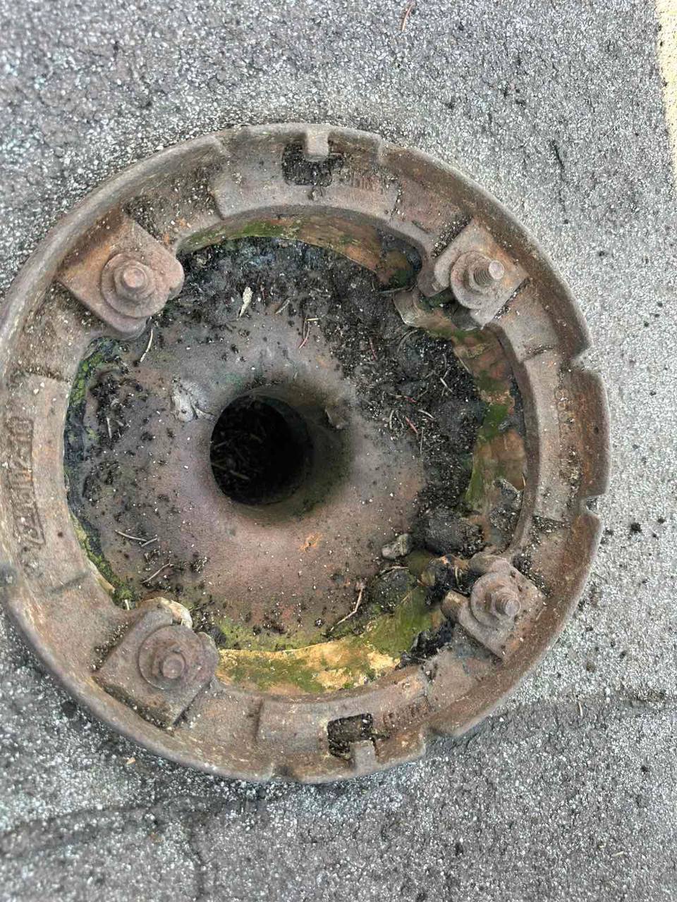Before Roof Drain Repair